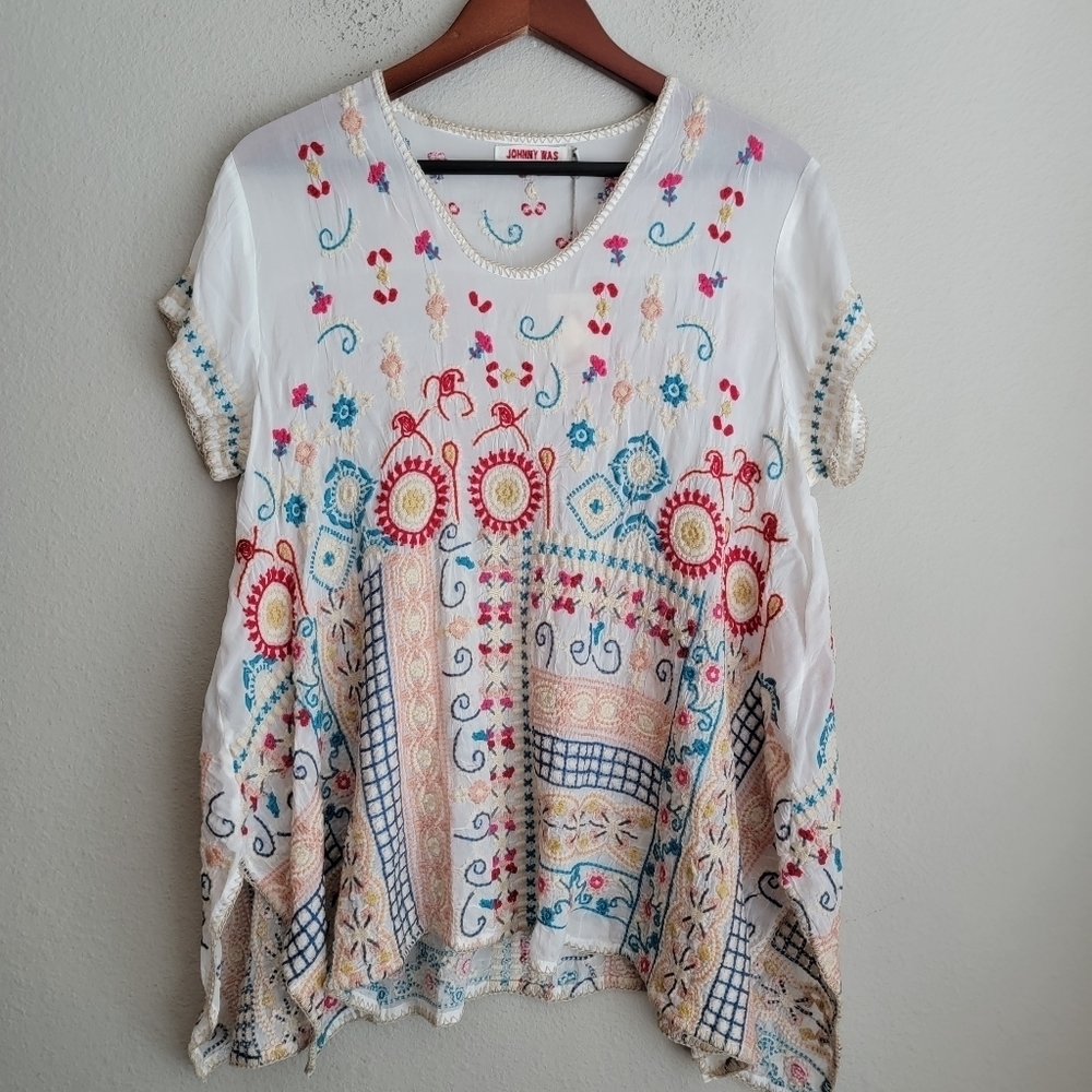 Johnny Was Madhuri Tunic size M NWT